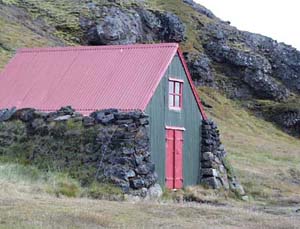 Old sheep gatherers' hut